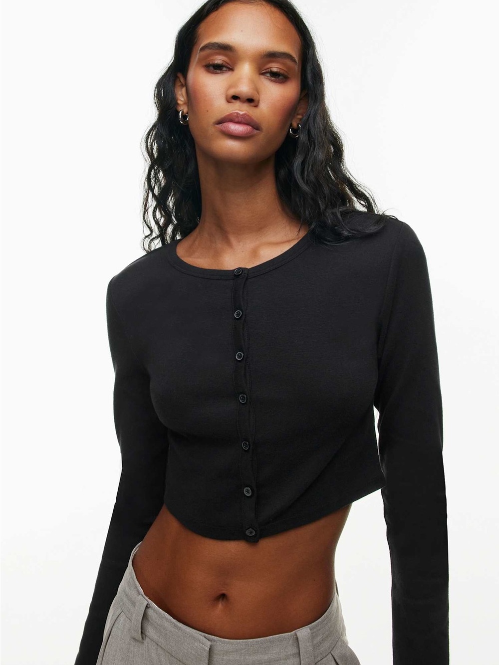 Aritzia Sunday Best Apple Cropped Longsleeve